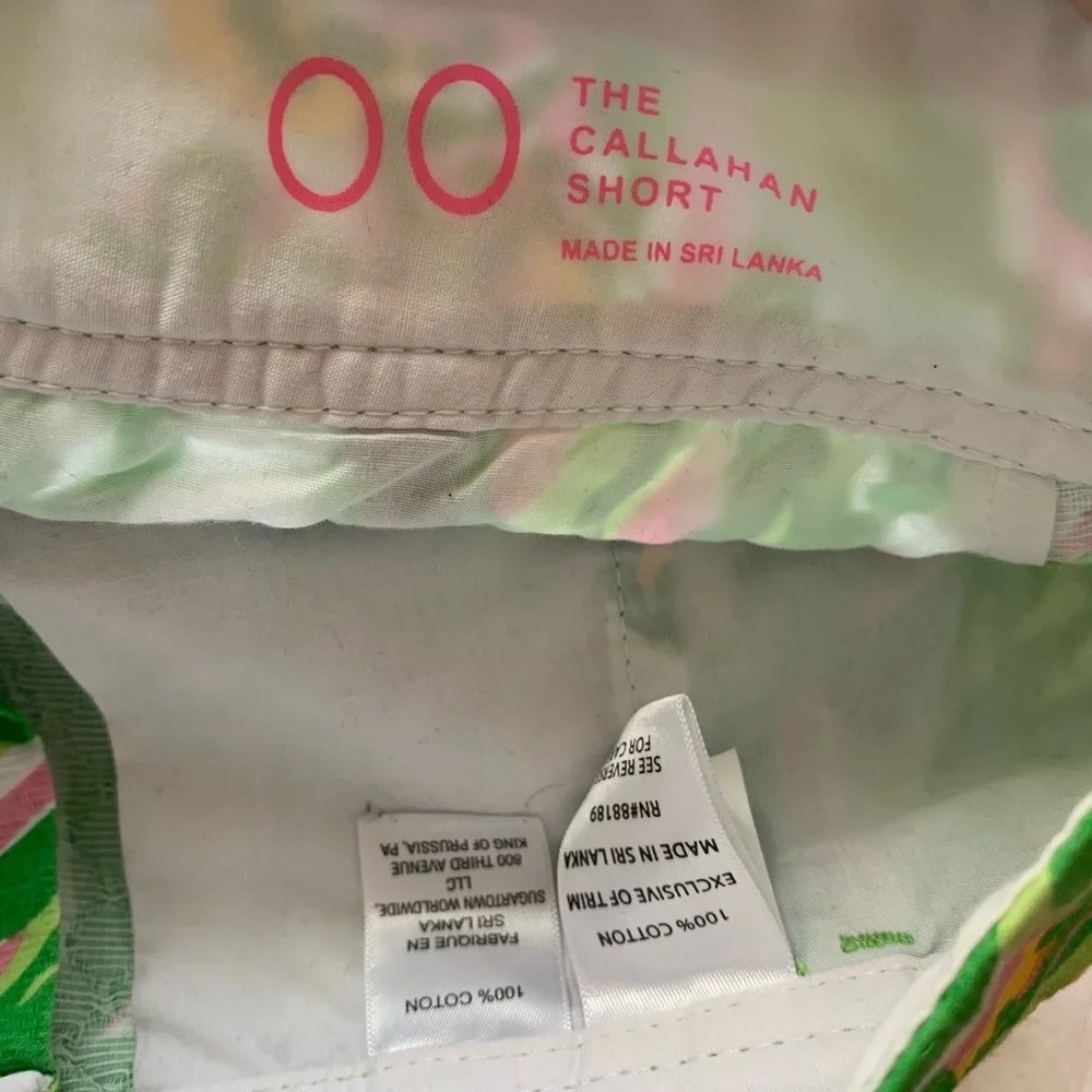 Lilly Pulitzer Cotton 00 Callahan‎ Short Seeing Pink Elephant